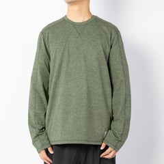 GREEN HANSHENG - Camiseta de manga larga melange para hombre 3517