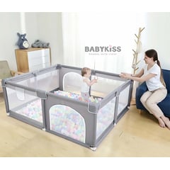 BABYKISS - CORRAL PARA BEBE DOBLE PUERTA 2.0 CON ALFOMBRA PLEGABLE