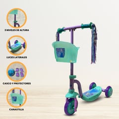 OKA - Scooter para Niños «PATINETA» Elsa Turquoise