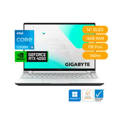 GIGABYTE - LAPTOP GIGABYTE AERO 14 OLED Core i5-12500H 16GB DDR5/ 1TB Gen4  RTX4050 6GB 14"QHD 360Hz Windows11