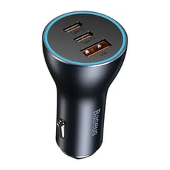 BASEUS - Cargador Auto Iphone Android Usb C Carga Rapida 65W