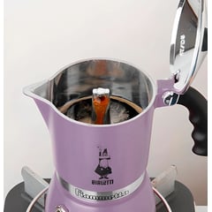 BIALETTI - Cafetera Fiammetta Malva 3 Tazas