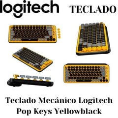 LOGITECH - Teclado Mecánico Pop Keys Yellowblack