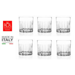 RCR - Set de Vasos Cristal X 06 piezas 31 cl.- Hecho en Italia