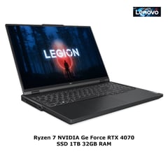 LENOVO - Laptop Legion Pro 5 Ryzen 7 IPS 16" 240Hz WQXGA RTX 4070 15.6" SSD 1TB 32GB W11H