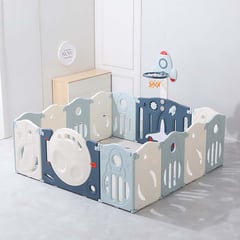 BABYKISS - CORRAL PARA BEBES Y NIÑOS PLEGABLE DE SPACE