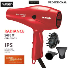 HUBSCH - Secador de cabello Profesional Premium RADIANCE AC 2400w Rojo