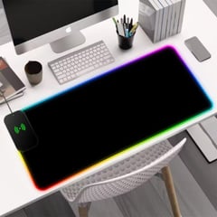 GENERICO - Mousepad Gamer 80cmx30cm carga inalámbrica 15w para celular LuzRGB