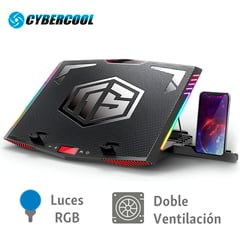 HALION - Cooler Para Laptop Gamer Cybercool Ha-k7 Rgb