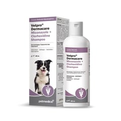 GENERICO - SHAMPOO PARA PERROS Y GATOS VETPRO DERMACARE MICONAZOLE CLORHEXIDINE X 400ML