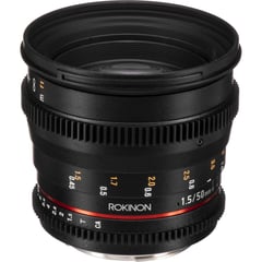 ROKINON - Lente 50 mm T1.5 AS UMC Cine DS para Canon EF