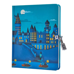 GENERICO - HARRY POTTER: HOGWARTS CASTLE GLOW-IN-THE-DARK LOCK & KEY DIARY