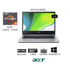 ACER - A314-22 14? HD AMD Ryzen 3 3250U RAM 4GB SSD 128GB