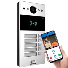 AKUVOX - Videoportero smart - Cinco departamentos - R20B Control desde tu celular