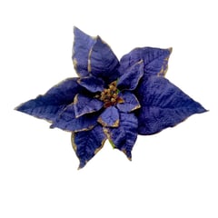 SANTINI - Poinsettia Blue Gold