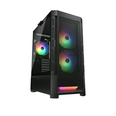 COUGAR - Case AirFace RGB Mid Tower Negro Vidrio Templado 385ZD100004