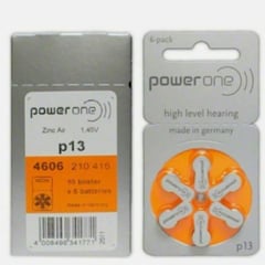 POWERONE - CAJA DE 60 PILAS PARA AUDIFONOS POWER ONE p13