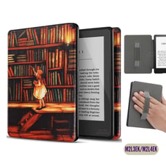 FINTIE - Funda Correa Magnética Kindle Paperwhite 11 Gen 6,8puLG Libreria