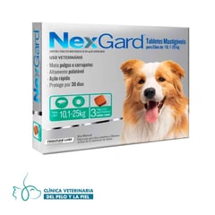 NEXGARD - De 10.1 a 25 kg x 3 Pastillas