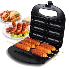 RAFF - Maquina Para Hacer Yoguis Parrila Hot Dogs Electrica Antiadherente