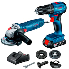 BOSCH - Taladro Percutor GSB 185-LI 18V + Bat + Esmeril GWS 700