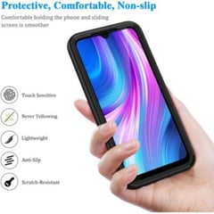 GENERICO - Xiaomi redmi note 8 pro negro Case bumper 360