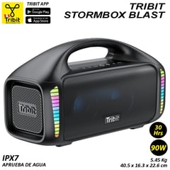 TRIBIT - StormBox Blast 90W reales - Altavoz superior a Bang Max