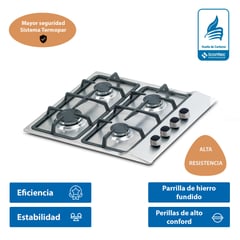 CHALLENGER - Cocina Empotrable GN 4 hornillas SG 6040