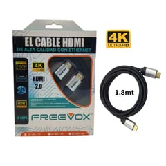 FREEVOX - CABLE HDMI 4K FREEVOX 1.8m 2.0 CON ETHERNET