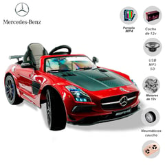 MERCEDES BENZ - Carro a Batería Para Niños "AMG" Licenced Red