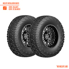 GENERICO - Pack de 2 Llantas 33X12.50R20 AMERICAN RUGGED TERRAIN 119Q