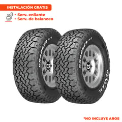 GENERAL TIRE - Pack de 2 Llantas 225/70R15 GRABBER A/T X 100S