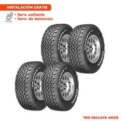 GENERAL TIRE - Pack de 4 Llantas LT245/75R16 GRABBER A/TX