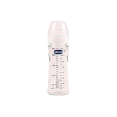 CHICCO - - Biberon de Vidrio Boca Ancha de 240ml