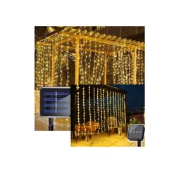 GENERICO - Luces Cortina Led Panel Solar Hada Exterior Navidad Navideño