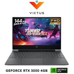 HP - LAPTOP VICTUS 15-FB0125LA RYZEN 7-5800H 16GB RAM 512GB SSD NVIDIA RTX 3050 4GB 15.6 IPS FHS 144HZ