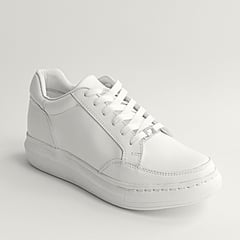 SAPATU - Zapatillas Blancas de Cuero Mujer Blanco Urbanas