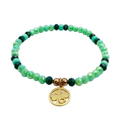 JOYERIA FENIX - Pulsera Trébol Verde - Joyería Fenix