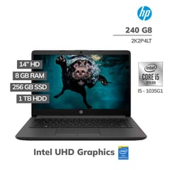 HP - LAPTOP 240 G8 I5-1035G1 8GB 1TB 256GB SSD 14" HD FREEDOS (2K2P4LT)