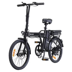 GREENLINE - Bicicleta Eléctrica Plegable Litio Extraíble FL2 Negro