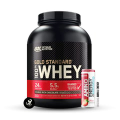 OPTIMUN NUTRITION - Proteína Gold Standard Whey 5 LB - Double Rich Chocolate