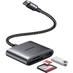 GENERICO - Lector de tarjetas SD USB C 3 en 1 Adaptador de tarjeta tipo C