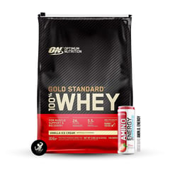 OPTIMUN NUTRITION - Proteína Gold Standard Whey 10 LB - Vanilla Ice Cream