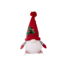 GENERICO - MUÑECO GNOMO NAVIDEÑO DECORATIVO CON LUZ GORRO ROJO