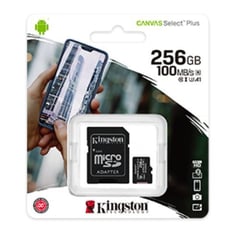 KINGSTON - MEMORIA MICROSD 256GB CANVAS SELECT PLUS UHS-I SDXC