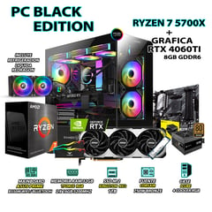 AMD - Computadora PC RYZEN 7 5700X RAM 32GB SSD 1TB GRAFICA RTX 4060TI 8GB