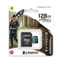 KINGSTON - MEMORIA MICROSD 128GB CANVAS GO! PLUS 170 MB/S (SDCG3/128GB)