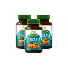 AMAZON ANDES - Pack x 3 Cúrcuma Orgánico en cápsulas 100u - 500mg -