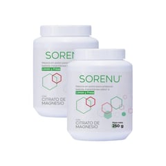 SORENU - Pack x 2 Citrato de magnesio - - 250 g