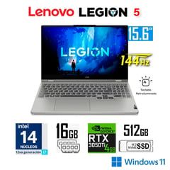 LENOVO - LAPTOP GAMER LEGION 5 INTEL CORE i7-12700H 15.6' FHD IPS 16GB 512GB NVIDIA RTX3050 Ti 4GB W11